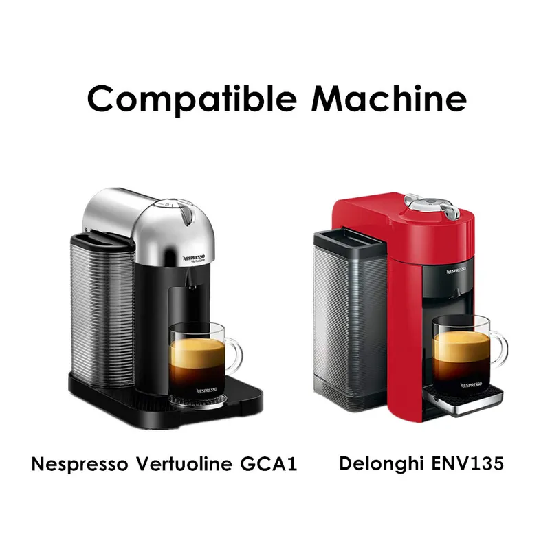 230 ml 70ml Vertuo kaffefilter för Nespresso Vertuoline GCA1 ENV135 Refillerbar rostfritt stålkapsel POD 220225