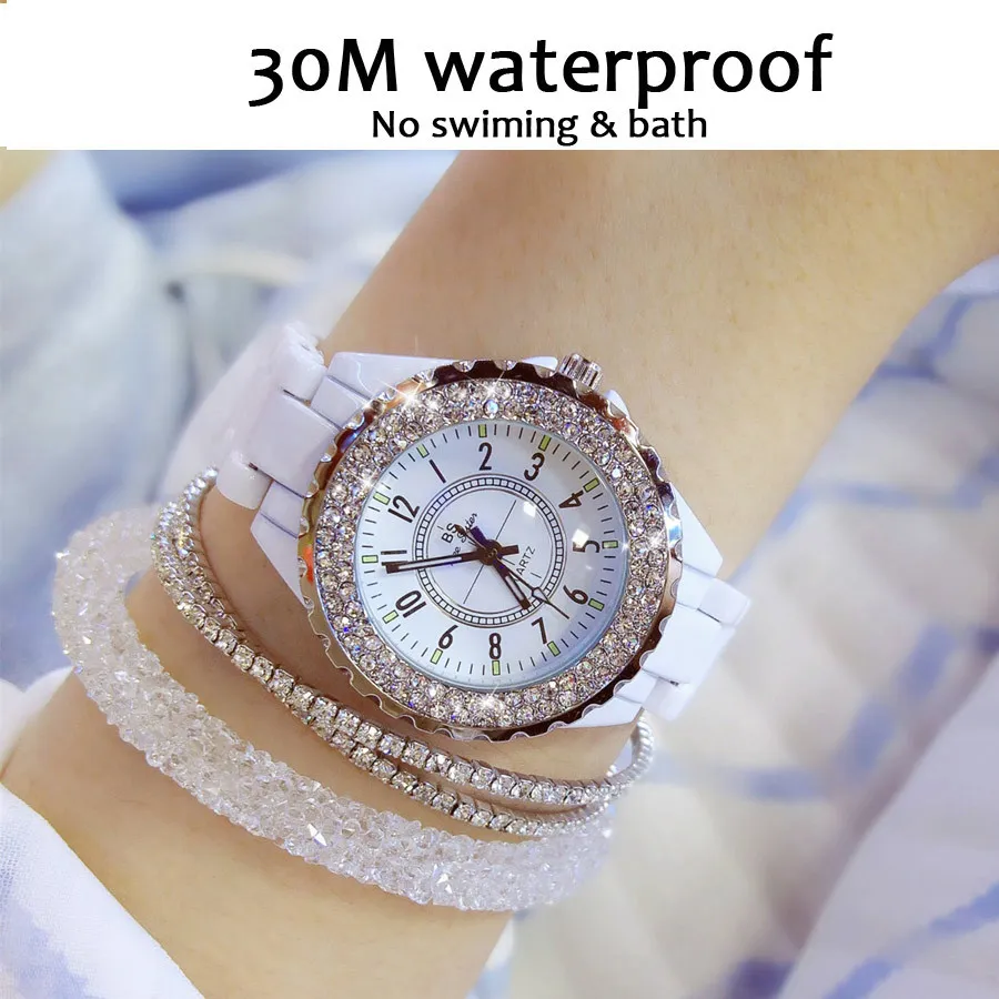 Horloges Vrouwen Topmerk Luxe Mode Keramische Horloge Vrouwen Diamant Montre Femme 2021 Dames Horloges Voor Vrouwen 201217164h