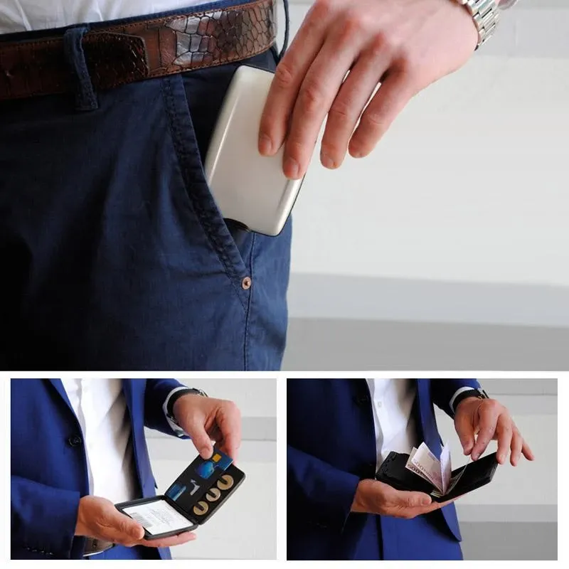 Porte-monnaie sécurisé RFID pour cartes de paiement porte-monnaie porte-carte porte-clés porte-monnaie pour Unisex237y