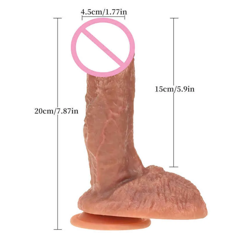 NXY Dildos Anal Toys Ground Hammer Double layer Liquid Silica Gel Simulated Green Tendon False Penis Female Masturbation Device Male Jj 0225