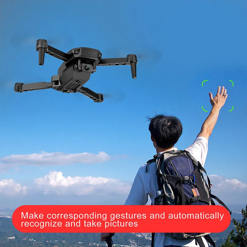 RC Drone Mode Headless 4K كاميرا مزدوجة قابلة للطي طائرة عن بُعد 1080p مروحية Quadcopter Dual Toys S70 Pro 2202241108467