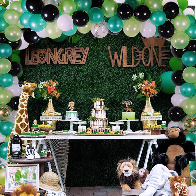 113st Baby En födelsefest Ballonger Garland 1: a Birthday Party Decorations Kids Wedding Backdrop Decor Babyshower Balon Arch 201203