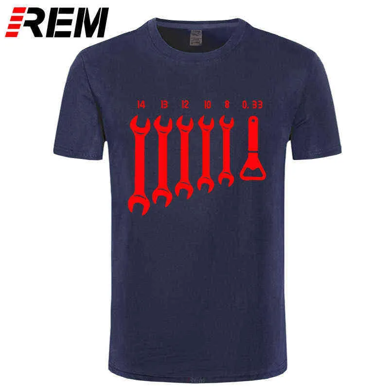 REM Vis Clé Ouvreur Mécanicien T-Shirts Hommes Car Fix Ingénieur Coton Tee À Manches Courtes Drôle T Shirts Top Tee Hommes Vêtements G1222