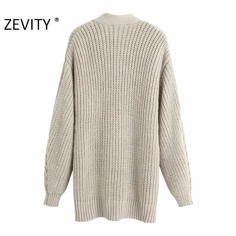 Zevity Women Fashion Cross v Neck Bow Stied Cardigan Knitting Sweater Lady Long Sleeve Kimono Sevents Disual Subsities Tops S400 201223