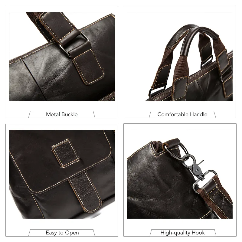 حقيبة Westal للرجال حقيبة جلدية حقيقية من الرجال المحمول أكياس المكاتب الجلدية للرجال لرجال حقائب حقيبة العمل لـ Docum274i