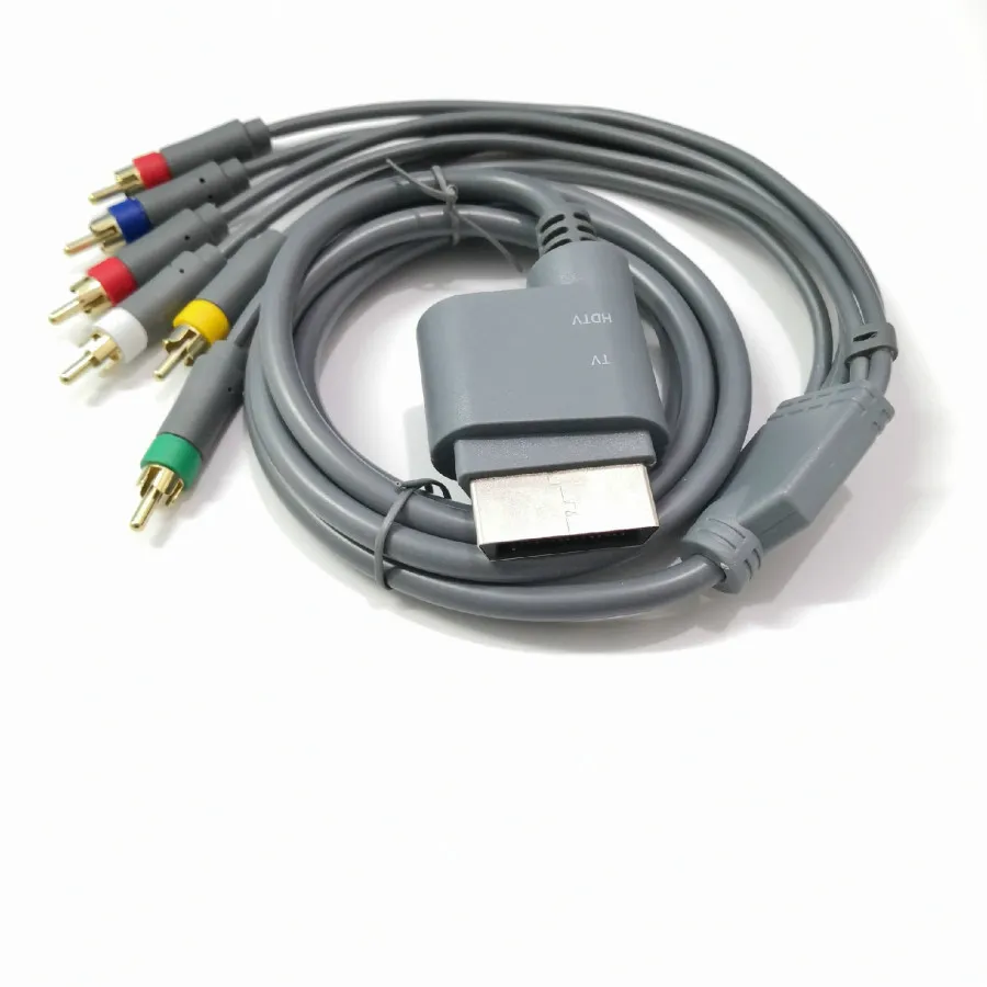 1.8m 6ft multikomponent AV -kabelkabel för Microsoft Xbox 360 Slim Game Accessories