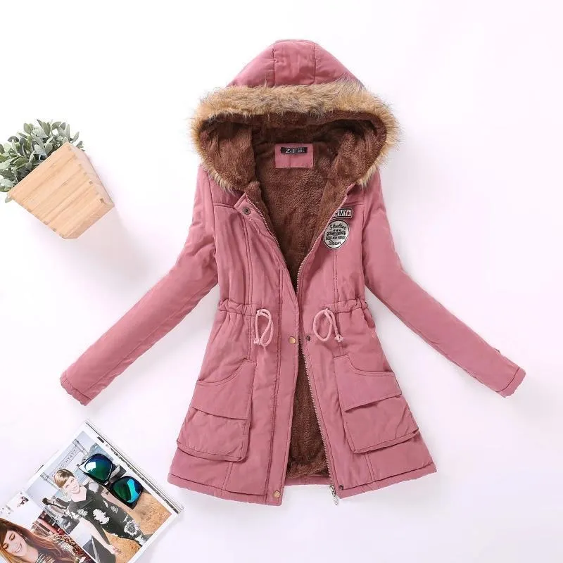 Womens Down Parkas Women Winter Military Coats Cotton Wadded Hooded Jacka Casual Parka tjocklek varm XXXL -storlek Quilt Snow Outwear 220902