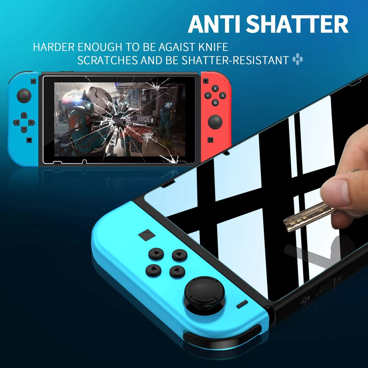 2/Vetro protettivo Nintend Switch Protezione schermo in vetro temperato Nintendos Switch Oled Lite NS Accessori Pellicola