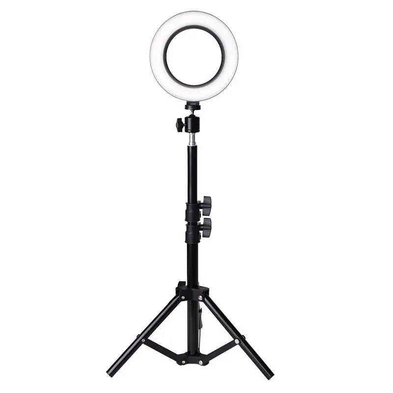 Profesjonalny 6-calowy pierścień LED Light Photo Studio Camera Light Photography Zestaw Makeup Video Selfie Fill Lampa z statywem statywu
