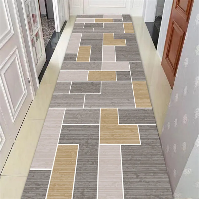 Długie schodowe dywan nordycki domowy korytarz korytarza dywanika geometryczna dywanika podłogowa dywaniki okienne Y200527257V