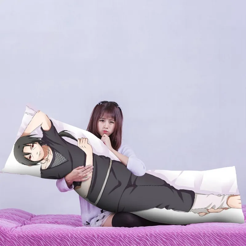 Новая аниме обнимающая наволочка с рисунком Учиха Саске Итачи Хатаке Какаши обнимающая домашняя наволочка для тела 2012126186096