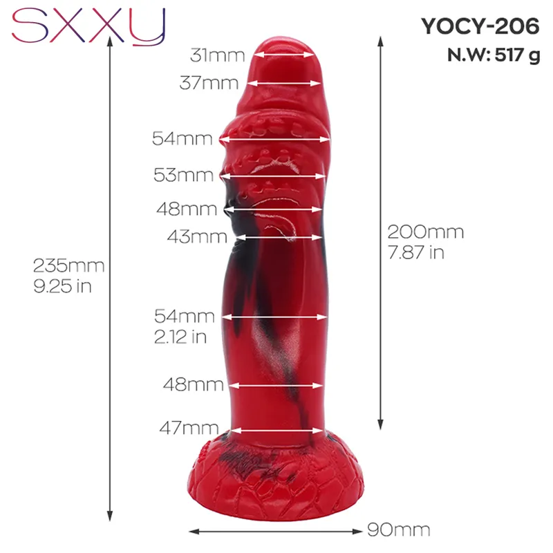 SXXY Anal sexy jouets épais godemichet Anal courbe farcie gode en Silicone coloré Anus Massage stimulateur lesbien pour les femmes Masturbation
