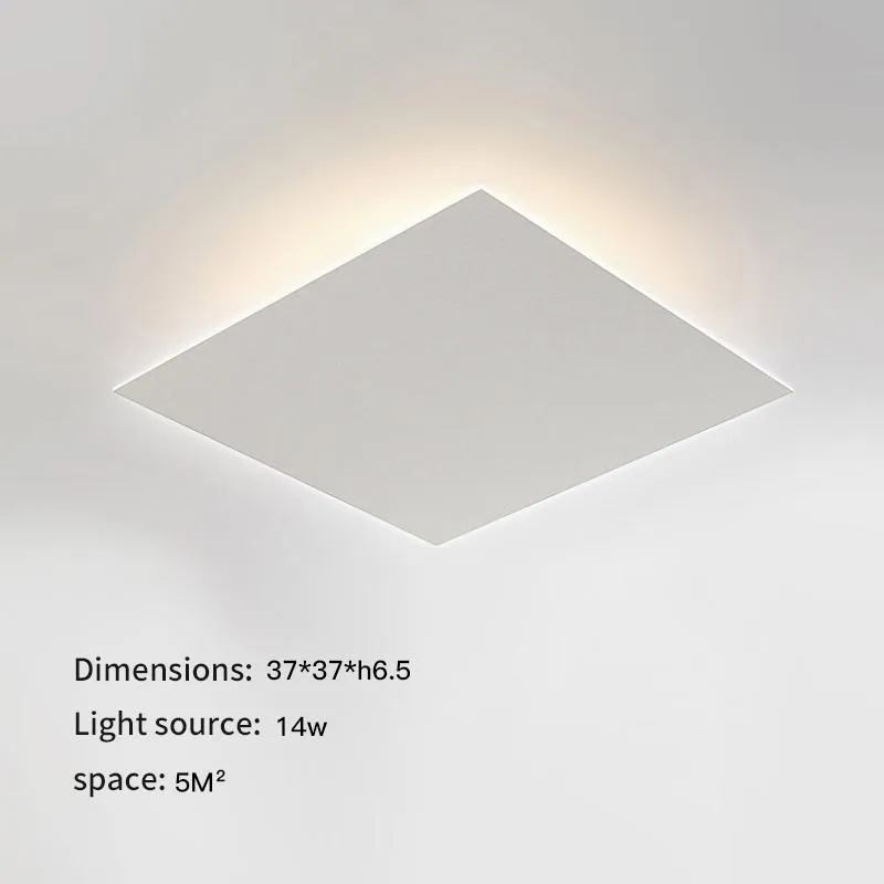 Ceiling Lights Lamp LED Modern Minimalist For Living Room Study Bedroom Indoor Corridor Square Black Home Decor Design Light Fixtu330l