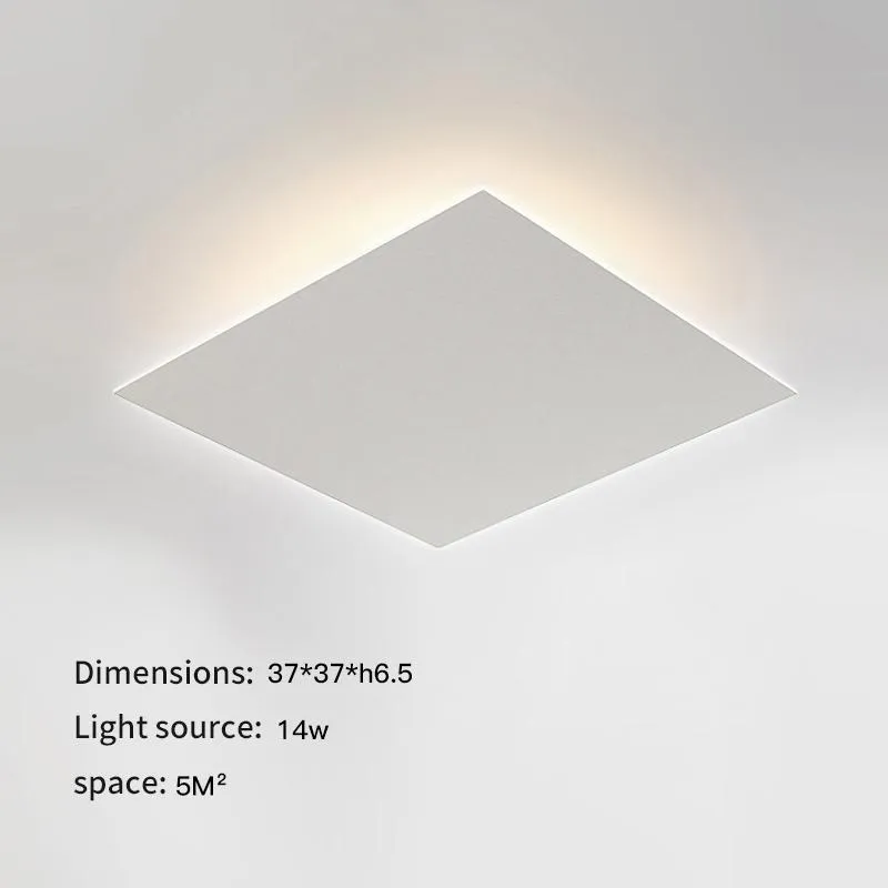 Plafonniers Lampe LED Moderne Minimaliste Pour Salon Étude Chambre Couloir Intérieur Carré Noir Décor À La Maison Design Lumière Fixtu330l