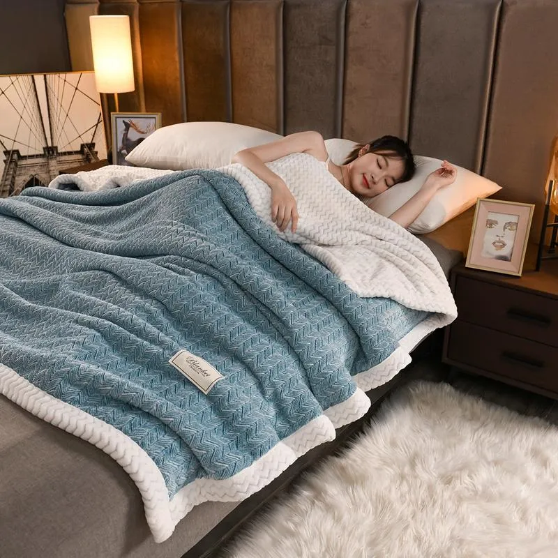 Koce flanel flanel z zieloną stroną AB Gtromen gęstość wyrzutu sofa podróżna wielofunkcyjna łóżka łóżka kołdra domek tkanin 200 230c280n