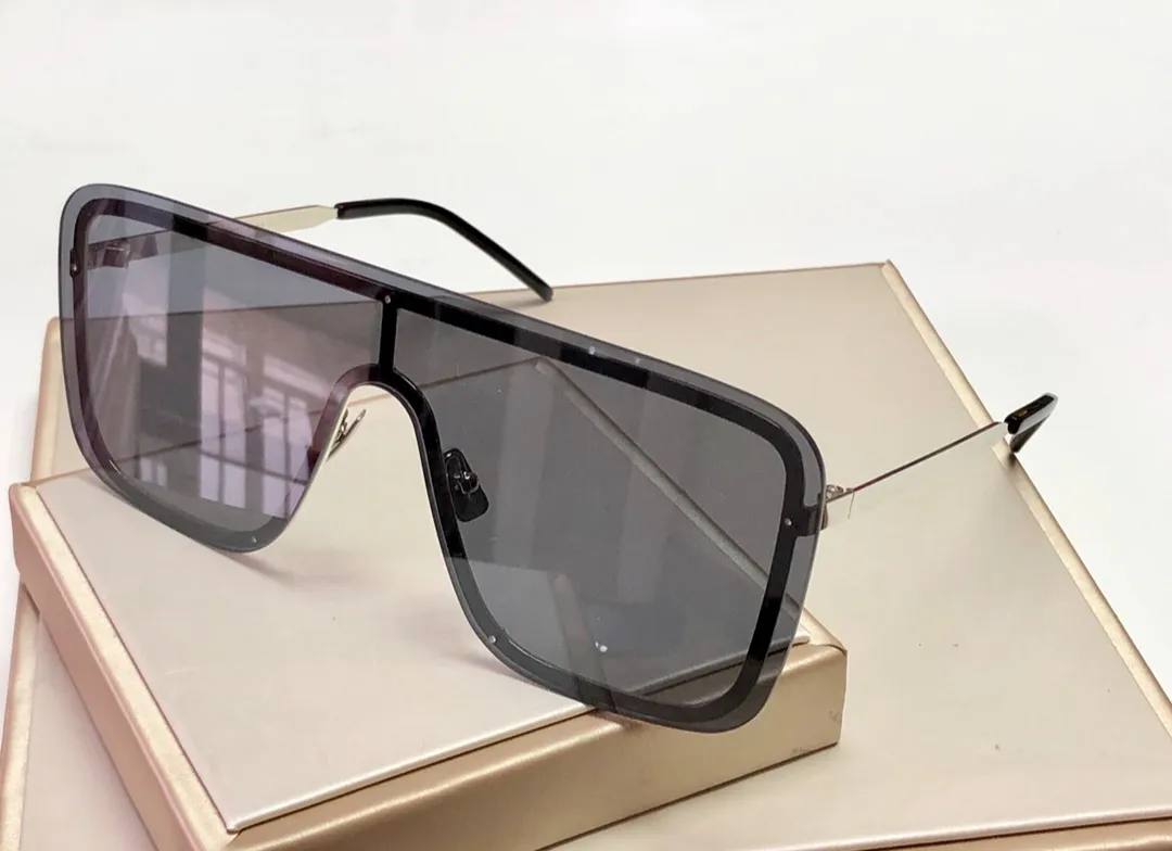 Summer 364 Mask Sunglasses Black Dark Grey Lens Shield Wrap Glasses Sport Sunglasses for Men Women Sonnenbrille UV Eyewear with Bo227N