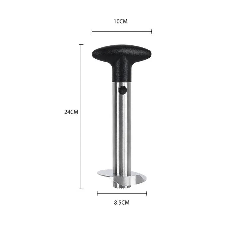 Ananasschiller van roestvrij staal Gemakkelijk te gebruiken accessoires Ananassnijders Fruit LNIFE Cutter Corer Slicer Keukengereedschap 2011316j