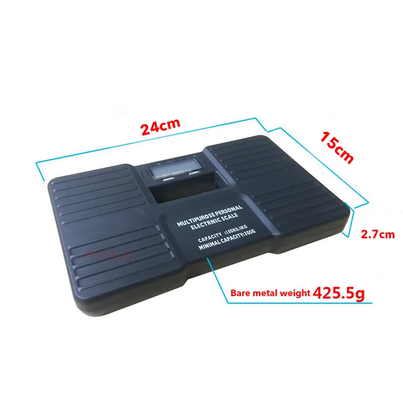 Báscula de peso corporal digital LCD Mini báscula personal para básculas de piso de baño 150 kg Salud Pesaje electrónico Y200106