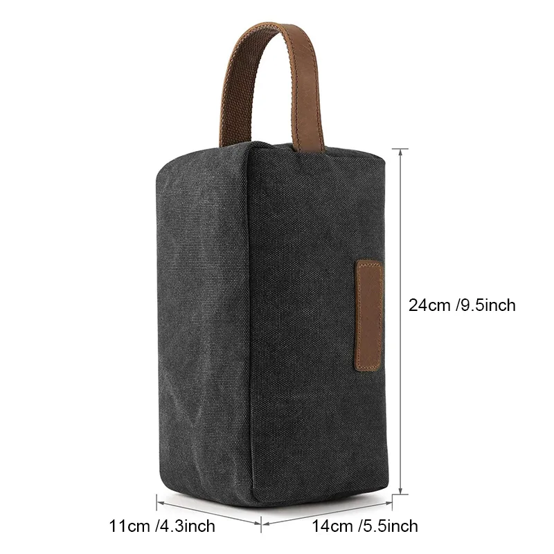 Mens Toiletry Bag Canvas Dopp Kit Travel Bathroom Bag Shaving Shower Cosmetic Cosmetic Makeup Organizer Y200714207J