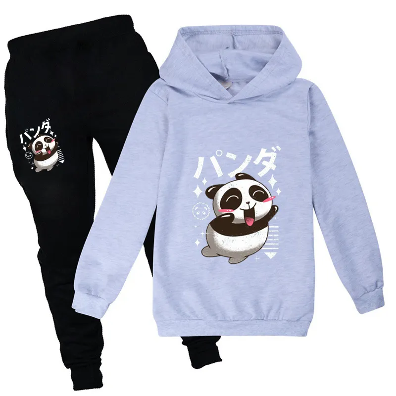 Fall Clothes for Kids Fashion Long Sleeve Panda Kawaii Teenage Girls Clothing 12 14 Years Halloween Boys Outfits Camisetas 2011244269636