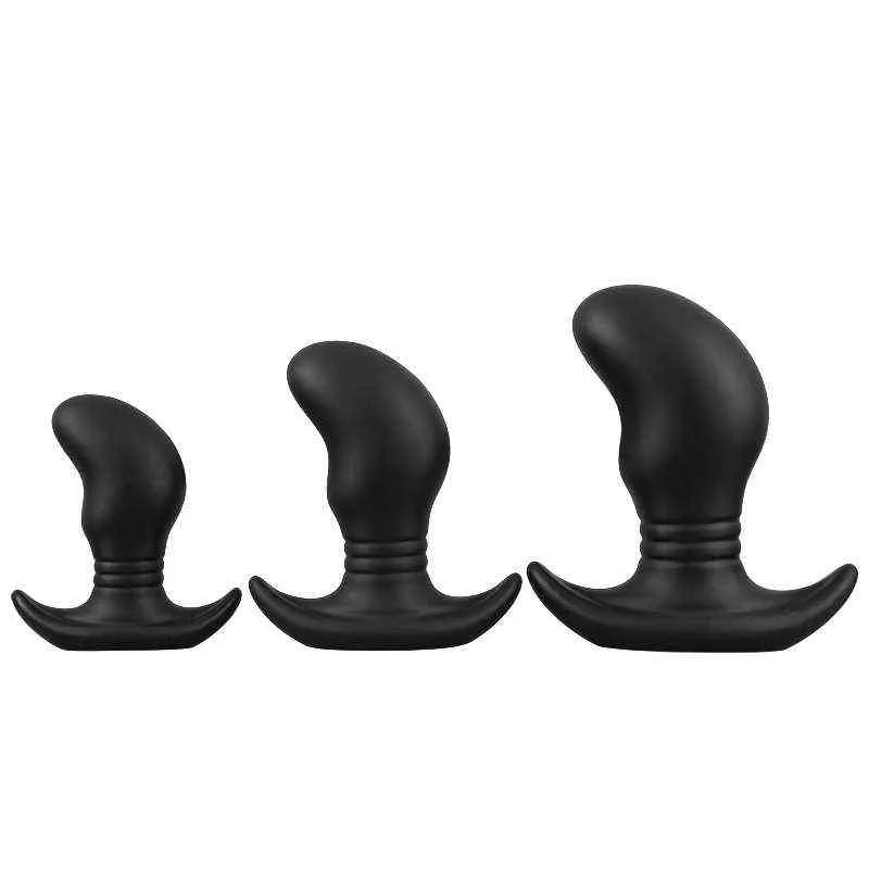 NXY dildos anal leksaker flytande silikagel peaformad vestibulär plugg masturbation enhet för män och kvinnor mjuka externa expansion roliga vuxna produkter 0225