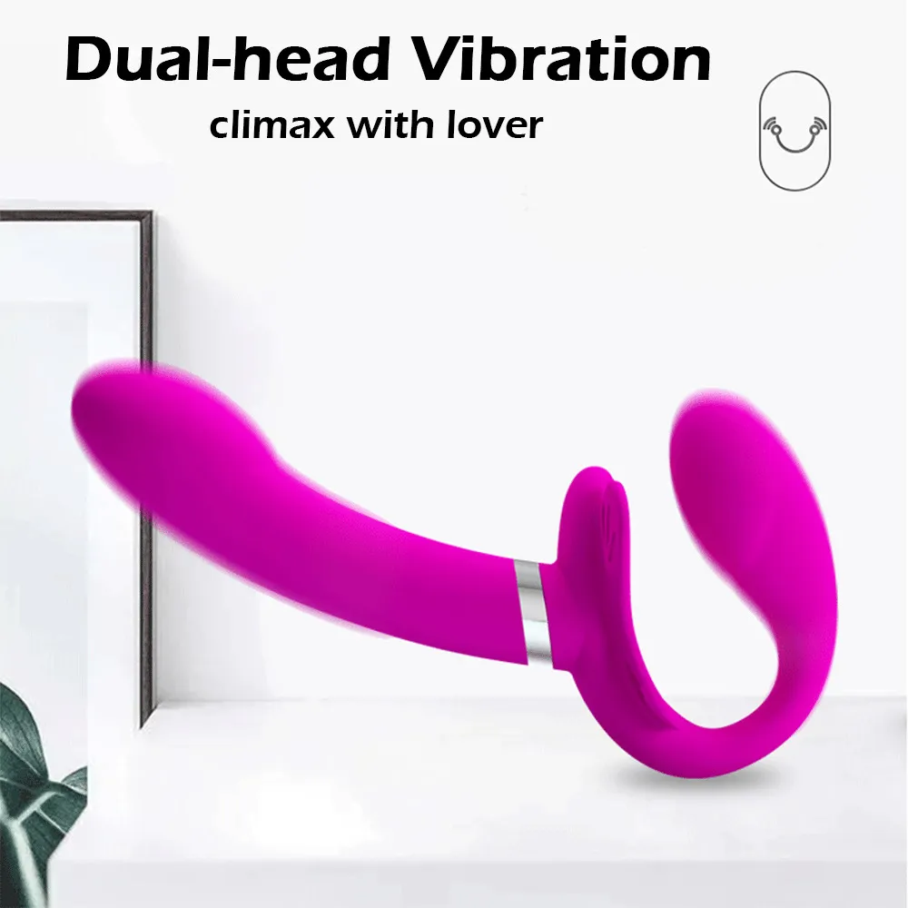 BOMBOMDA Double tête Vibration gode vibrant pour femme lesbienne Vibrador pénis Double pénétration vibrateur adulte Sex Toys Couples 27105280