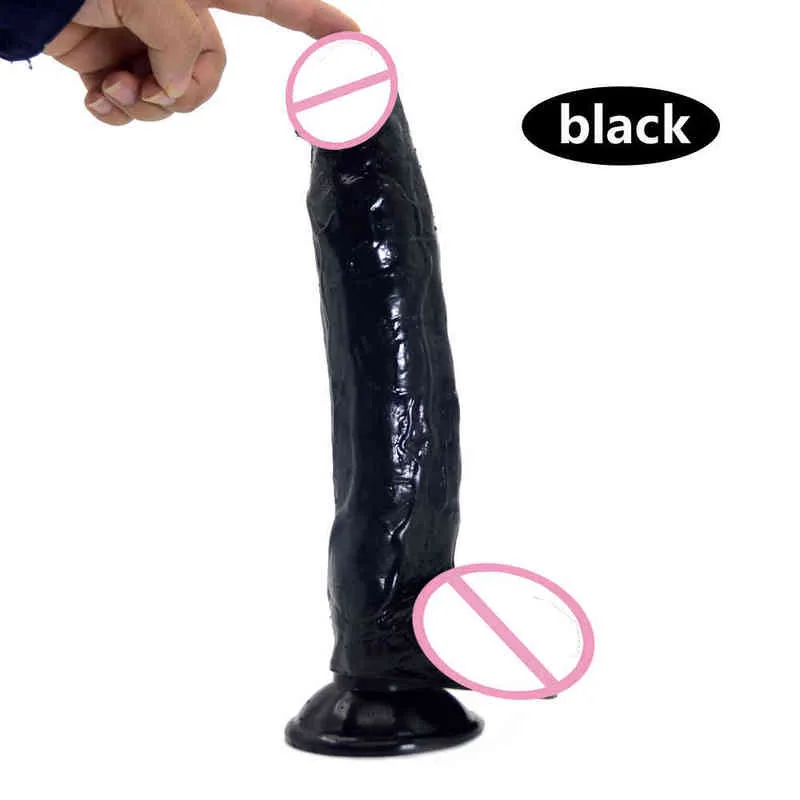 NXY Dildos Anal Toys Artificial Penis Soft Thick Manual Sucker Fake Jj Male Cock Female Masturbation Device 0225