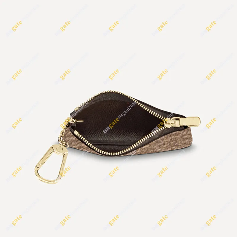 Unisex Designer Key Pouch Fashion Purse M62650 M62658 M62659 Flower&chessboard High Quality Wallet Box Packaging Inventory 