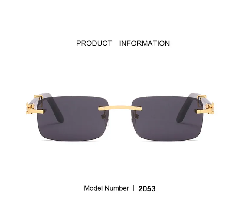 نظارات Carti النظارات الشمسية للمرأة الذهبية الفضية الأزياء Sunshade المركب المعدني الخشبي الحافة البصرية الإطار الكلاسيكي man298m