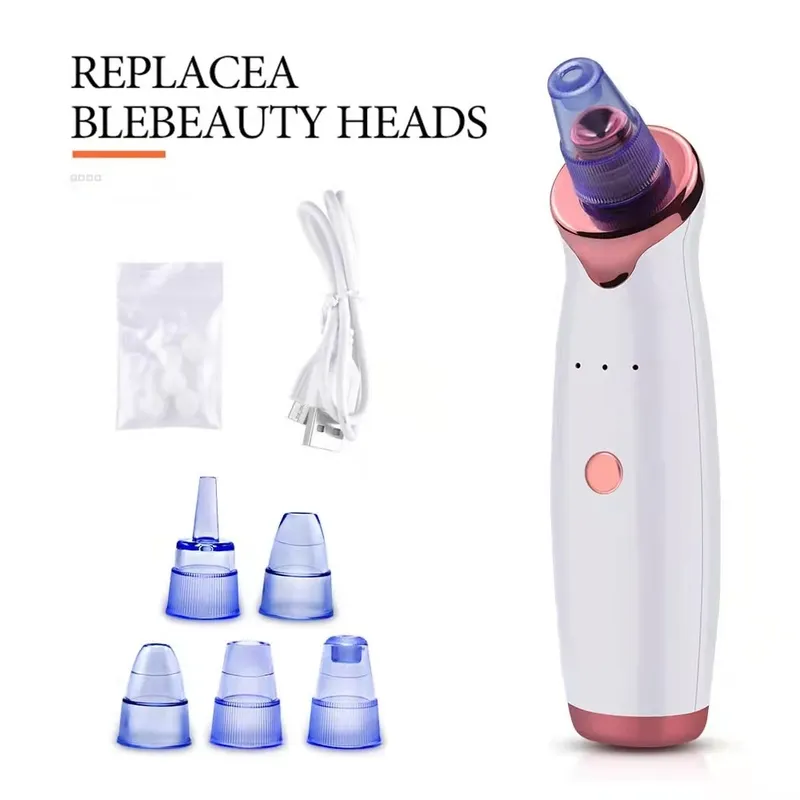 Blackhead Remover Electric Pore Cleaner Face Deep Nose T Zone Acne Pimple Removal Vacuum Suction 26