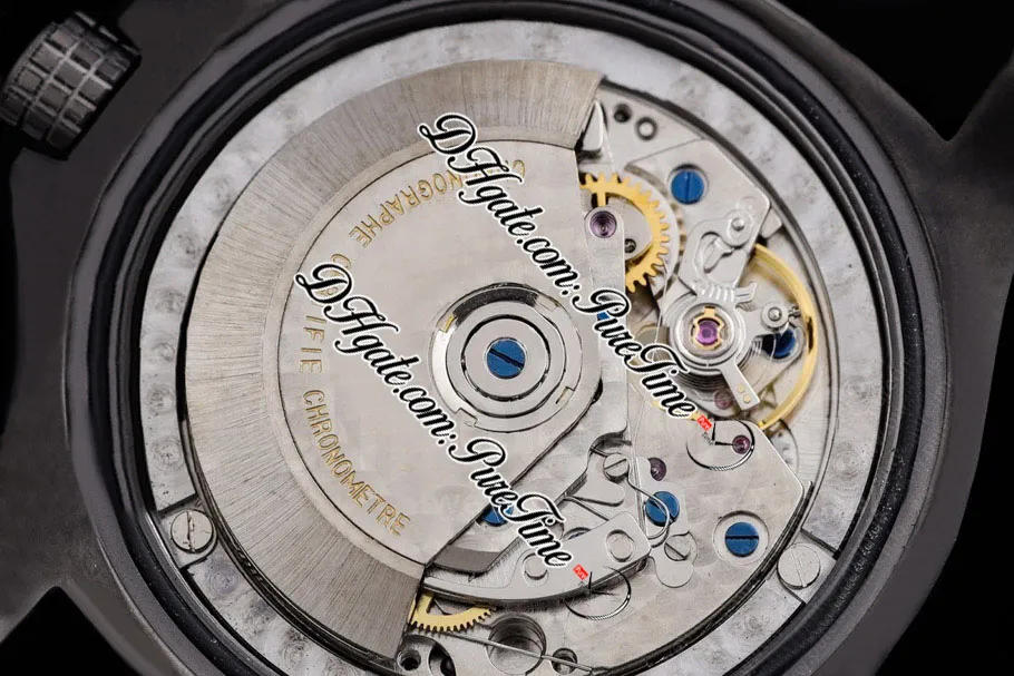 GF XB0170E4 ETA A7750 Automatyczne chronograf wulkan specjalny polimer męski zegarek PVD Black Dial Nylon skóra PTBL Super Edition Pur2474