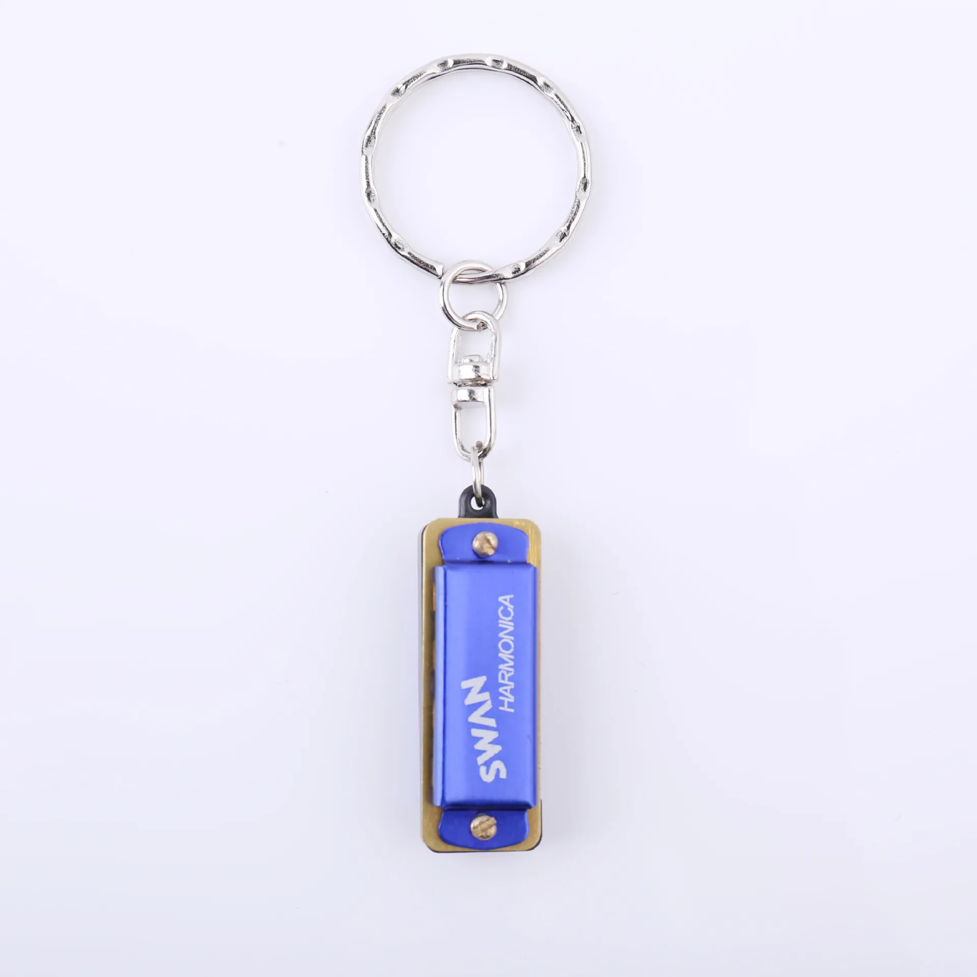 Fashion Music Design KeyChain Mini Harmonica Keyring Car Mouth Organ Pendant For Bag Key Ring Gift6356130303W