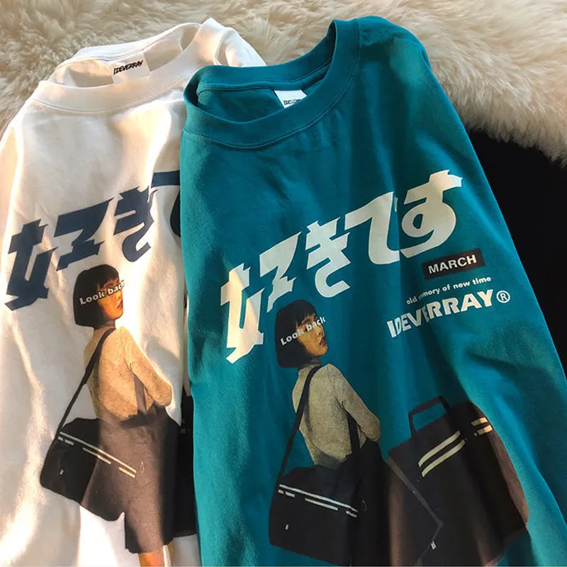 Hiphop streetwear harajuku t shirt flicka japansk kanji tryck tshirt cc sommarmens kort ärm bomull överdimensionerad t-shirt 220224