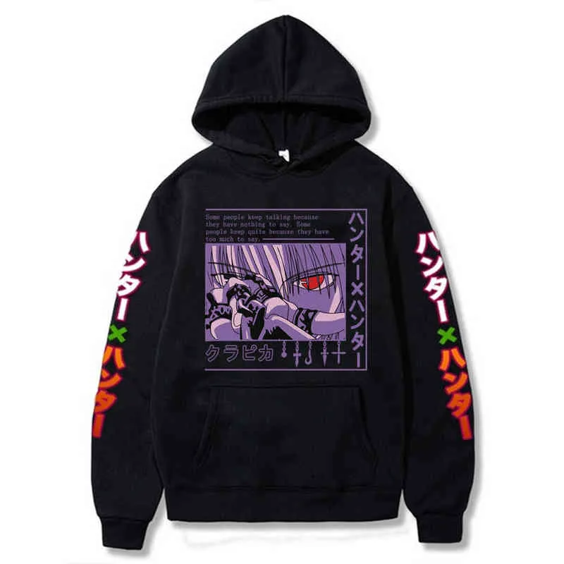 Sweat à capuche à manches longues pour hommes et femmes, Anime Hunter X Hunter, Manga Kurapika HxH Devil Eye, pull H1227, 2021