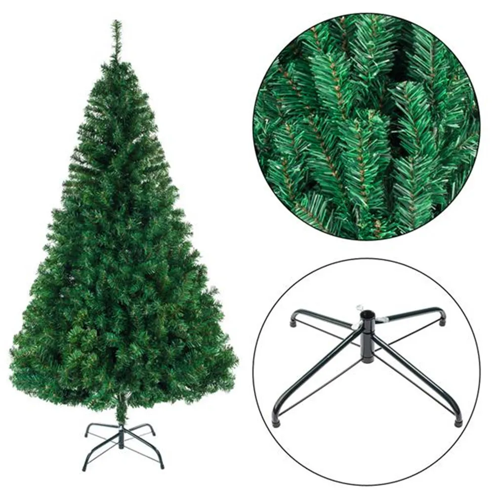 Arbre de Noël artificiel en plastique Décorations de Noël Base de support pour Noël Home Party Decortaion Green Xmas Tree Ornement LJ201128