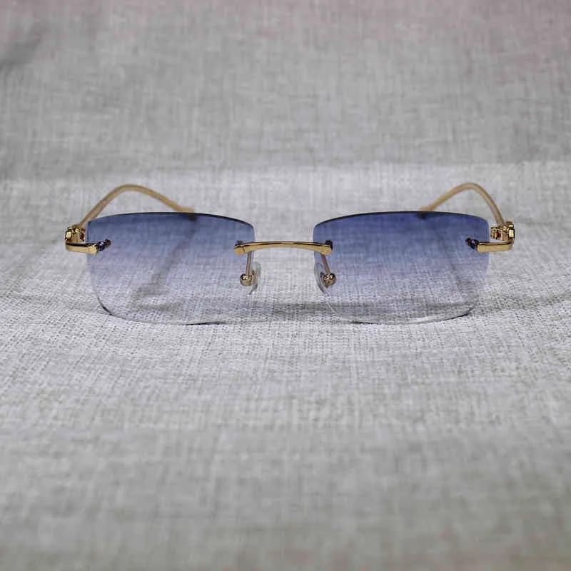 Vintage Leopard Rimls Sunglass Oval Sun Glass Metal Frame Shad Men for Summer Outdoor Clear Glass for Reading 166