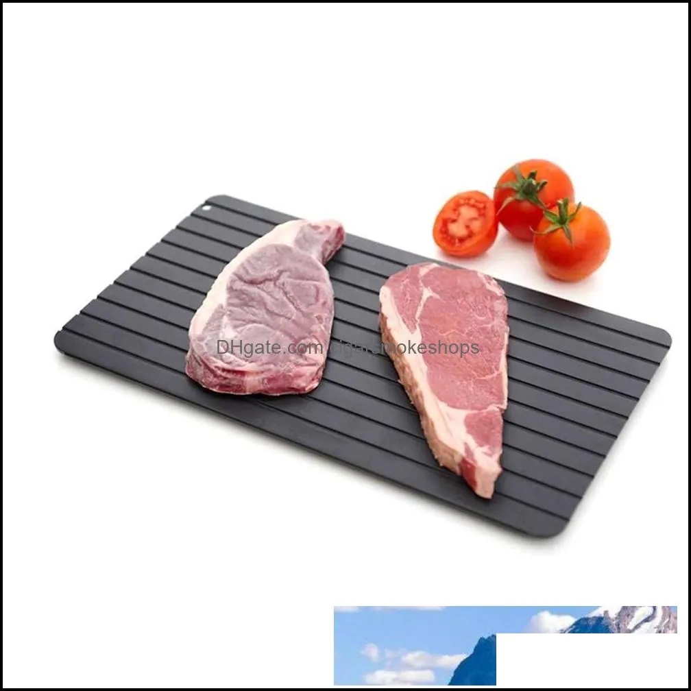 Fast Defrosting Tray Defrost Meat Frozen Food Meat Fish Quickly Without Electricity Microwave Defrost Tray Thaw In Minutes Chopping