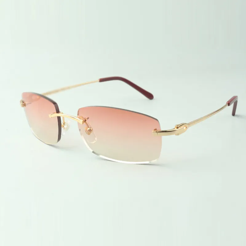 직접 S 디자이너 선글라스 3524026 금속 와이어 템플 안경 크기 18-140 mm276z