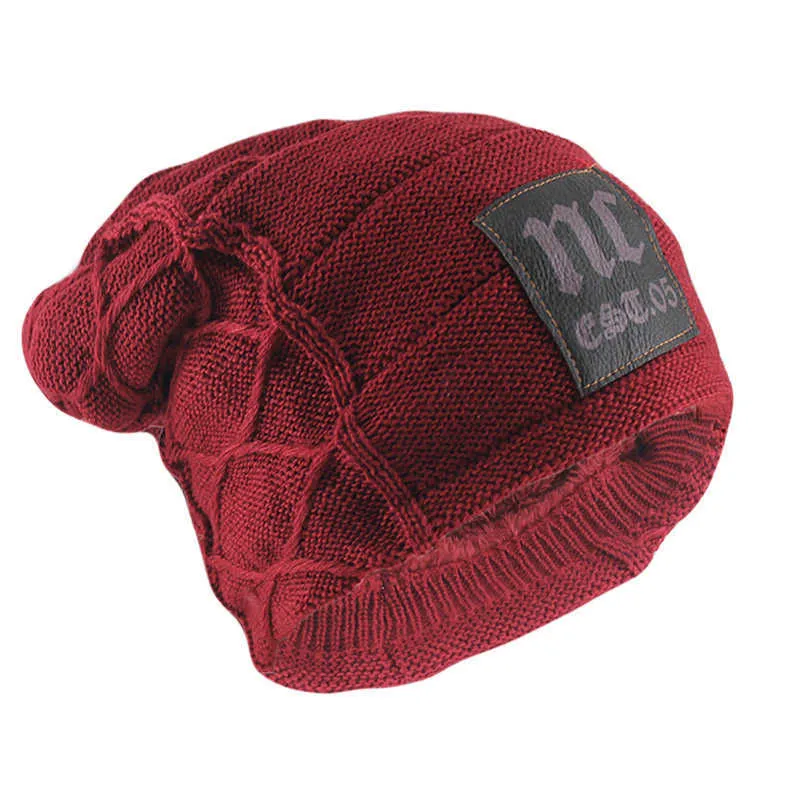 Winter Erwachsene Schädel Kappen Für Männer Warme Mützen Skullies Mode Brief Gestrickte Frauen Hut Im Freien Bunte Casual Knochen Marke Weiche Hüte Beanie