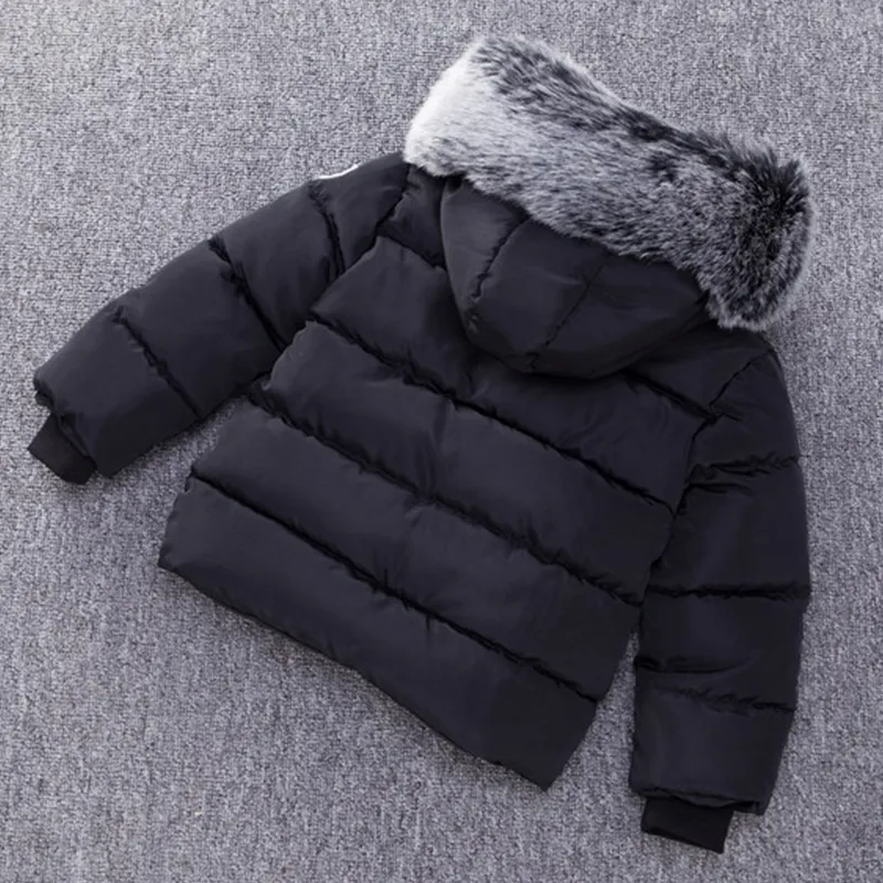 Erkekler kışlık ceket 1-7 yaşında çocuk parkas kapüşonlu düz renkli el sıkışmış pamuklu ceket kızı kız kış ceket unisex lj201128