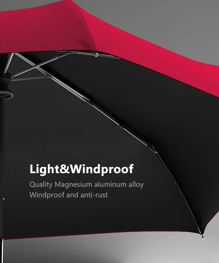 MI Automatyczna parasol Rain Girl Ultra Light Travel Sunshreen anty-UV Przenośne składanie 220426