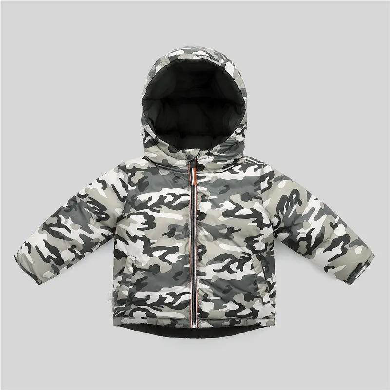 Down Coat Boys Coats Winter Warm Kids Cotton Jacket Childrens' Parka for Girl Camouflage Wearable on both sides Baby Clothing 2 10Y 221007