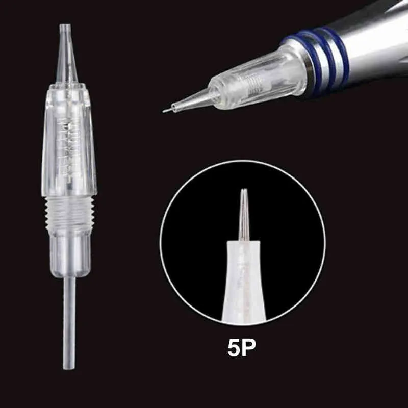Disposable 8mm Screw Tattoo Needles Cartridges For Charmant Liberty Permanent Microblading Microneedling Makeup 211229