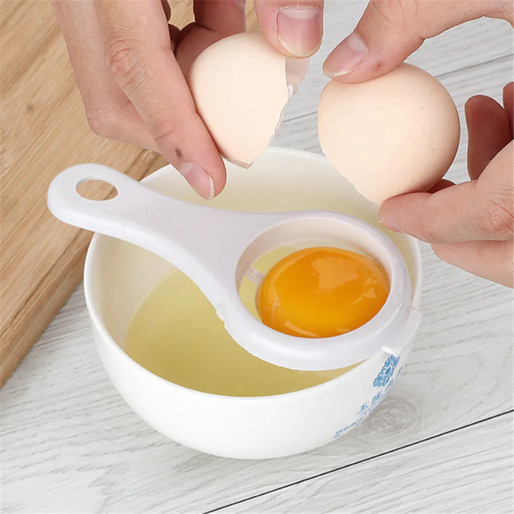 Küchen-Eigelb-Trenner, lebensmittelechter Eierteiler, Protein-Trennung, weißes Eigelb, Sieben, Eierkochen