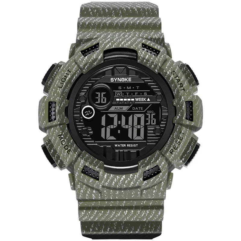 SYNOKE marque montres numériques hommes étanche Cowboy horloge Stepwatch Sport THOCK militaire montre-bracelet relogio masculino 9629 2298q