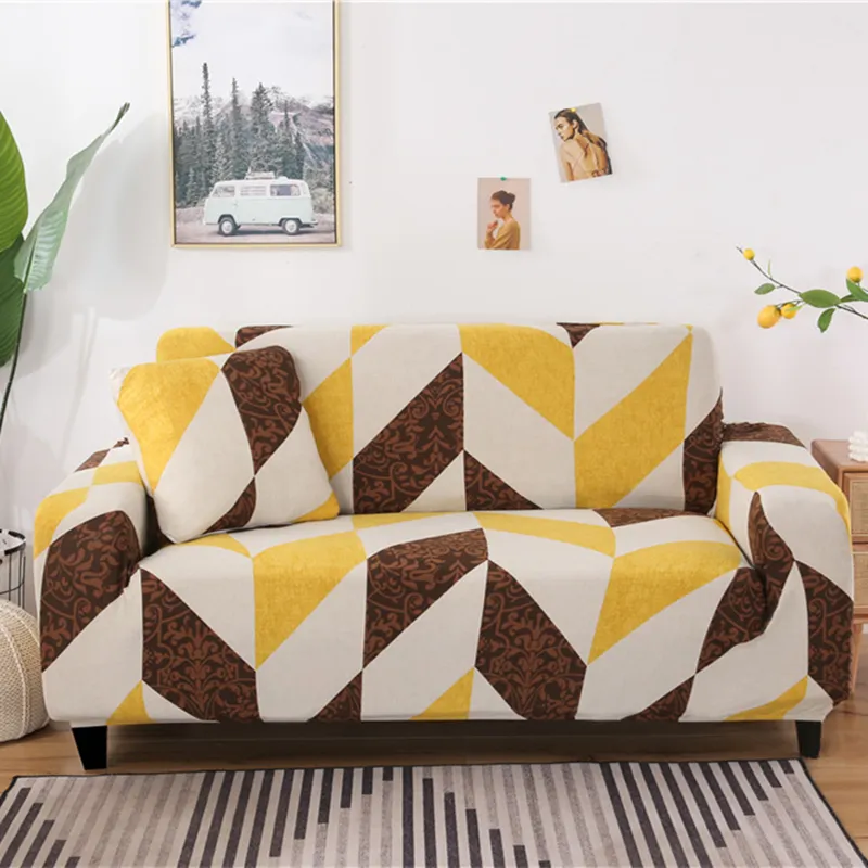 Geometrik desen elastik kanepe kapağı streç allinclusive kanepe kapakları oturma odası kanepe kapağı loveeat kanepe slipcovers lj20124904440