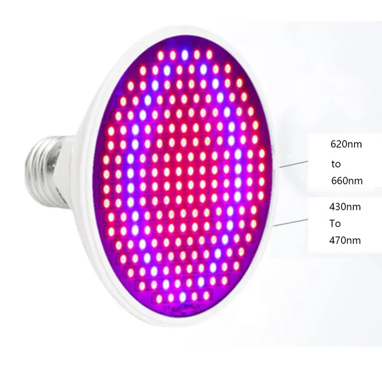 20W 430NM-660NM Blue Red Grow Lamp E27 Skin åtdragning Skönhet Pon Light Therapy Anti Aging Remvenation Skin Care Tool281s