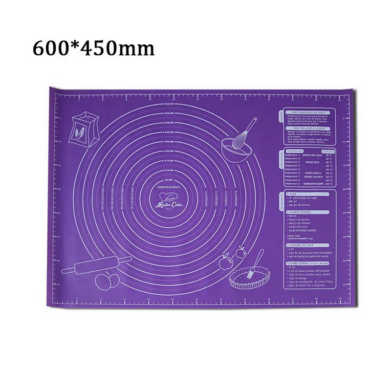 Pastry Boards Silicone Pad Baking Mat Sheet Extra Large Pizza Dough Non-Stick Maker Holder Kitchen Tools 45x60cm