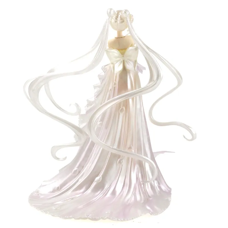 25cm Sailor Moon Anime Figures Tsukino Wedding Dress Collectible Model Toys SailorMoon PVC Action Figurine Gifts T200413