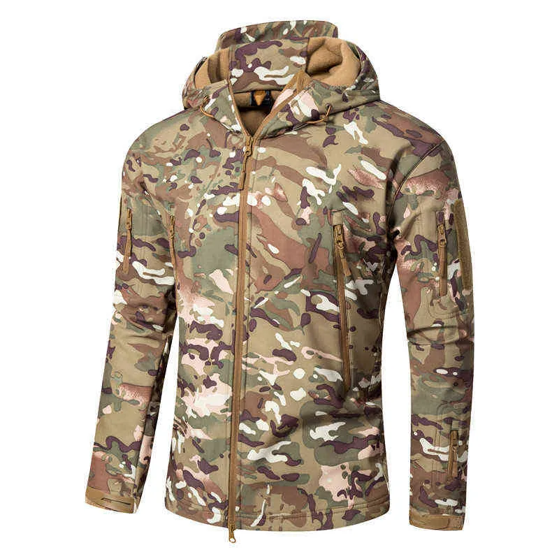 Winter TAD Tactische Softshell Camouflage Jas Mannen Haai Huid Leger Camo Windjack Waterdichte Jacht Kleding Militaire Jassen 220105